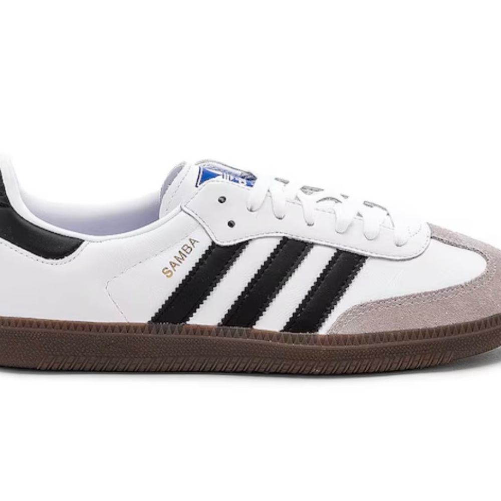 adidas Samba Low-Top Sneaker in White, Black & Gray